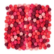 Akrilni Pom Poms, 1 cm - 120 kosov | Različne barve | Red