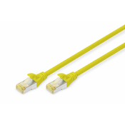 CAT 6A S-FTP patch cord, Cu, LSZH AWG 26/7, length 0.25 m, color yellow