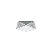 Sollux SL.0691 - Plafonska svetiljka HEXA 2xE27/60W/230V srebrna