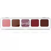 Barry M Cream Eyeshadow Palette paletka kremnih senčil za oči 5.1 g Odtenek the berries