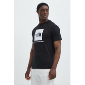 Pamucna majica The North Face za muškarce, boja: crna, s tiskom, NF0A87NJJK31