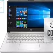 HP Laptop 14-DQ10 2S-84-UA 14 FHD/Intel Core i3-1005G1 1.2 GHz (to 3.4GHz, 4MB cache)/8GB RAM/256GB SSD NVMe/WiFI AC/BT 5.0/Backlite KBD/Web Cam 720p/HDMI/Audio Combo/2xUSB3.1/1x USB C/Silver/Win10 Home