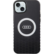 Audi IML Big Logo MagSafe Case iPhone 15 Plus 6.7 black hardcase AU-IMLMIP15M-Q5/D2-BK (AU-IMLMIP15M-Q5/D2-BK)