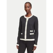 Luisa Spagnoli Pletena jopica Cuoricino 100504 Temno siva Regular Fit