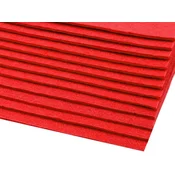 Tkanina dekorativni filc / filc 20x30 cm - (F01) rdeča (12 kosov)