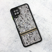 Ovitek bleščice Luxury Glitter za Samsung Galaxy A12, Teracell, črna