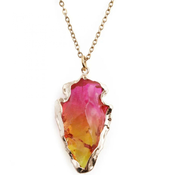 Ogrlica Crystal Stone - Ružicasta / Žuta KP23360