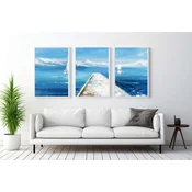 WALLXPERT Dekorativna uramljena MDF slika (3 komada) Mp3 00106 50 x 70