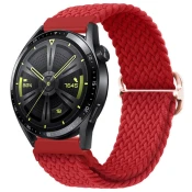 BStrap Elastic Nylon pašček za Garmin Venu 2 Plus, red