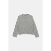 Jopica z volno United Colors of Benetton siva barva, 126WC500X