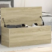 shumee vidaXL Skrinja, hrast sonoma, 90x35x35 cm, material na osnovi lesa