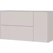 Kremno bela stenska omarica za čevlje 137x78x41 cm – Germania