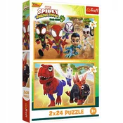 shumee Sestavljanka - 2x24 - Spidey in dinozavri/Spidey in njegovi neverjetni prijatelji Marvel FSC Mix 70%