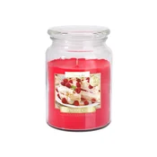 eoshop Sveča v kozarcu MALINA DESERTA dišeča 500g