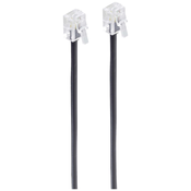 Shiverpeaks Shiverpeaks BASIC-S modularni kabel\, zahodni vtič 6/4 do zahodni vtič 6/4\, črn\, 4-žični\, 6 m Shiverpeaks Western priključni kabel [1x RJ11 vtič 6p4c - 1x RJ11 vtič 6p4c] 6 m črna, (20411142)