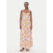 Maaji Poletna obleka Western Orange Flower Sia PT2748CLD001 Oranžna Regular Fit
