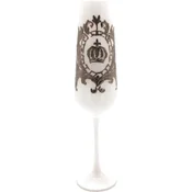 PompA¶A¶s by Casa Padrino luxury champagne glass with noble platinum coating white/silver A� 6 x H. 25 cm - PompA¶A¶s champagne glass designed by Harald GlA¶A¶ckler - Luxury champagne glasses