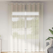 Voile zavjese s ušicama 2 kom krem 140x260 cm