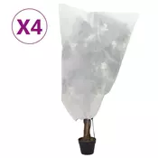 Navlake od flisa za biljke s vezicom 4 kom 70 g/m2 0,8 x 0,8 m