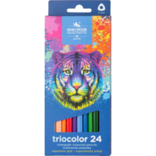Koh-i-Noor Triocolor trikotne barvice 24 kosov Tiger