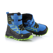Kids winter shoes with ptx membrane ALPINE PRO MOCO electric blue lemonade