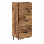 Vidaxl Strani šal Star les 34 x 34.5 x 90 cm Konstruiran les