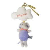 SUNNOZY Muzicka igracka za bebe Slon i oblak, 0+m, Bela