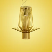 Foscarini Allegretto Assai obesek, zlato - Dnevna soba/jedilnica - Dizajn - Kovina