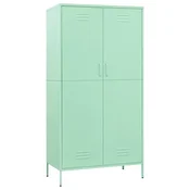 Vidaxl Garderobna omara mint zelena 90x50x180 cm jeklo