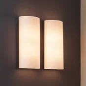 Serien Lighting serien.lighting Club LED stenska svetilka, aluminij/bela - Dnevna soba/jedilnica - Dizajn - brušeno aluminij, belo - Tkanine/tekstil