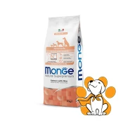 Monge All Breeds Puppy and Junior Salmon & Rice 12kg, Hranljiva Formula za Rast