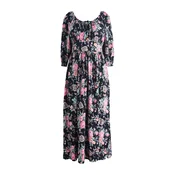 Cath Kidston Obleka  pastelno zelena / roza / črna / off-bela