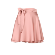Ženska mini suknja Allison, Roze