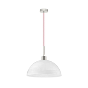 Lestenec na vrvici 1xE27/60W/230V bela