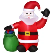 Homestar Napihljiva božična figura Božiček 70x45x120 cm rdeča