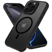 Prosojni mat TOCOL ovitek za iPhone 16 Pro Max – MagSafe, črna