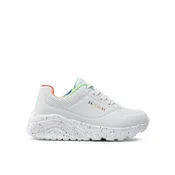 Skechers Patike za devojcice Uno lite rainbow speck gg, Bele
