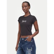 Juicy Couture Majica JCWCT226326 Črna Slim Fit