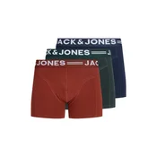 JACK & JONES Boksarice JJSense temno modra / jelka / karminsko rdeča / bela