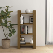 Ormaric za knjige / pregrada boja meda 60 x 35 x 125 cm drveni