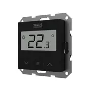 TECH-KONTROLERJI WG.11.0607 Sobni termostat za F-2z v1 okvirne sisteme TECH Kontrolerji žični črn