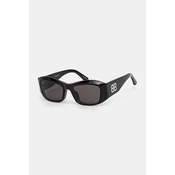Suncane naocale Balenciaga za žene, boja: crna, BB0397SA
