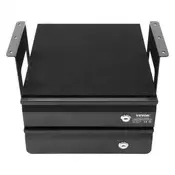 VEVOR Podpultni predal z dvojno plastjo 365x335x25 cm črne barve