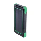 V-TAC 10000mAh solarni Power Bank, bežično punjenje, crni 7835