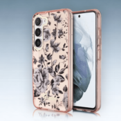 Guess Ovitek Guess Flower Collection - pink za Samsung Galaxy S23 (GUHCS23SHCFWSP)