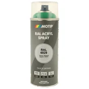 Industrijski akrilni lak sprej RAL HG 400ml Motip - RAL 6029 meta zelena
