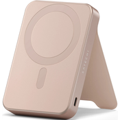 Satechi Satechi, Magnetna PowerBank 10000mAh, združljiva s Qi2 15W, model OntheGo s stojalom, Roza, (5000190927)