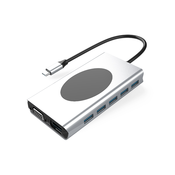 INF 13-v-1 USB-C zvezdišče s HDMI, VGA, Ethernet, čitalnikom SD kartic in še več, (21778792)