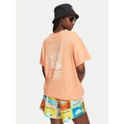 Roxy Majica Enzyme Wash ERJZT05966 Oranžna Oversize