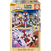 Educa Lesena sestavljanka Spidey in njegovi neverjetni prijatelji 2x16 kosov